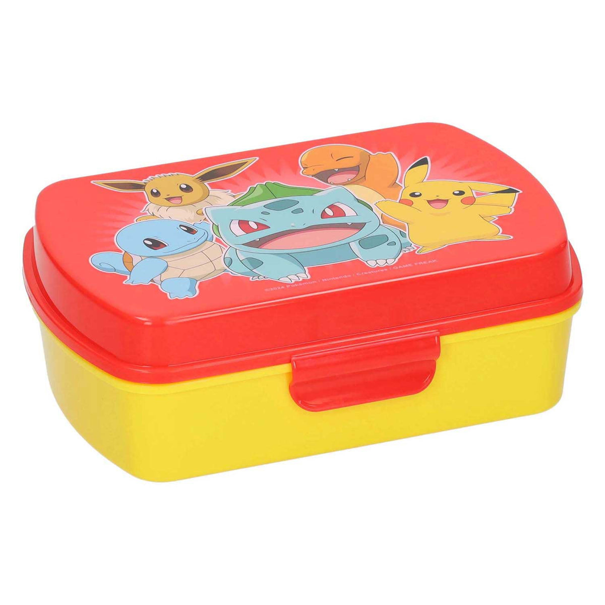 Divertente scatola per panini in plastica rossa Pokémon