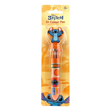 Penna a 10 colori Toyland Stitch con topper