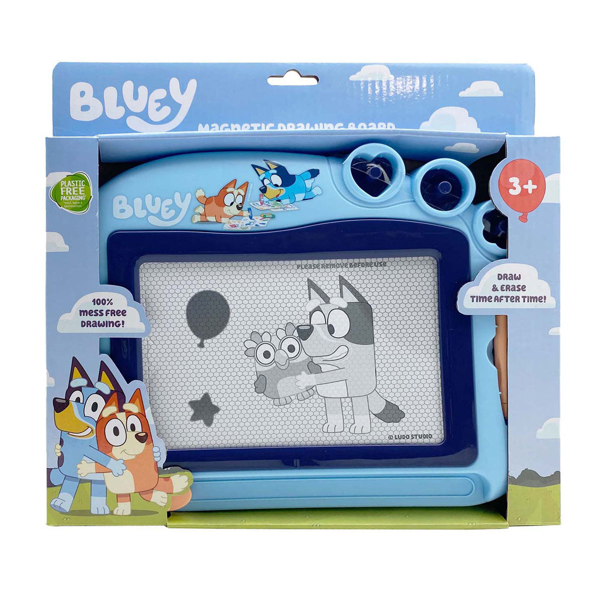 Tavolo da disegno magnetico azzurro Toyland
