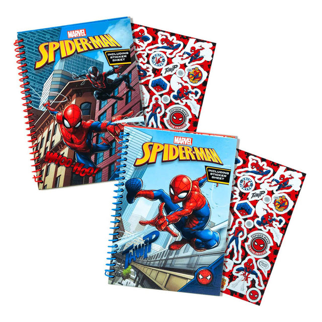 Quaderno glitter Spiderman senza marchio senza marchio - quaderno giocattolo colorato per bambini.