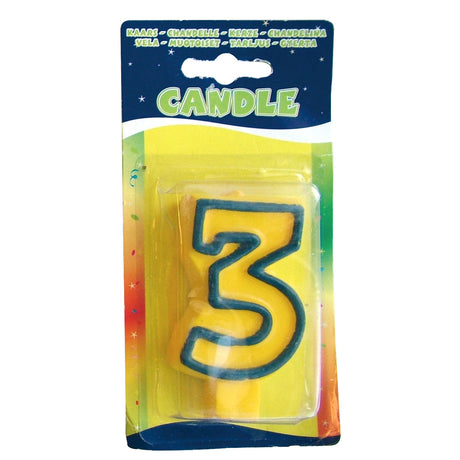 FOLAT BV Birthday Candles Fun - 3 anni