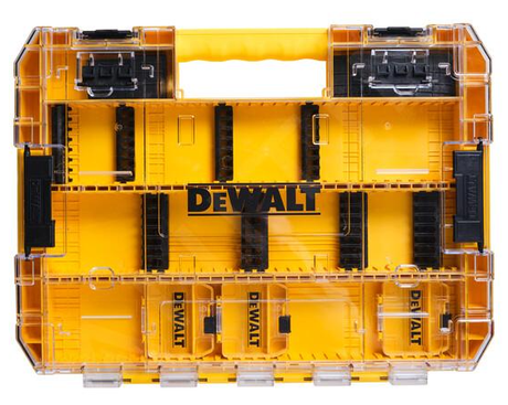 Custodia rigida Dewalt+ - organizer per accessori - 440 mm x 330 mm x 52 mm - protezione da acqua e polvere - personalizzabile in multipli