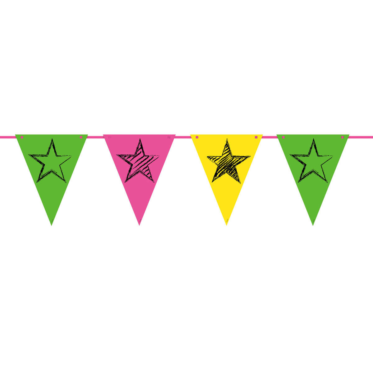 Linea di bandiera del party neon