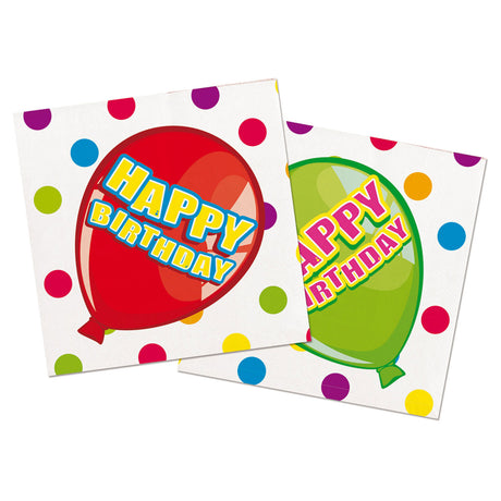 Tovaglioli Happy Birthday Folat bv, 16 pz.