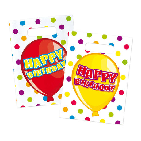 Folat bv sacchetti dispenser Happy Birthday, 6 pz.