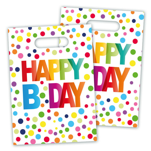 Folat bv sacchetti dispenser per coriandoli buon compleanno, 8 pz.
