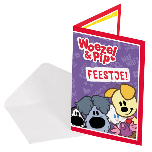 Inviti con pip Folat bv woezel, 8 pz.