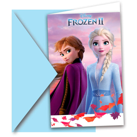 Folat bv disney frozen 2 inviti, 6 pz.
