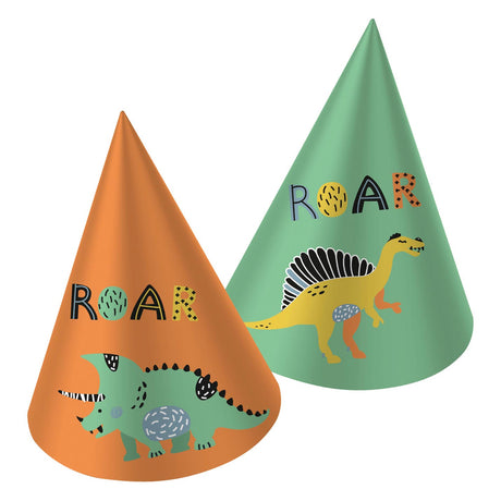Folat bv Cappellini da festa in carta Dino Ruggisce, 6 pz.