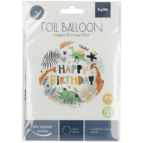 Folat bv palloncino foil dinosauro 45 cm