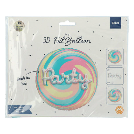 Folat bv Palloncino foil 3D 'party' 56 cm