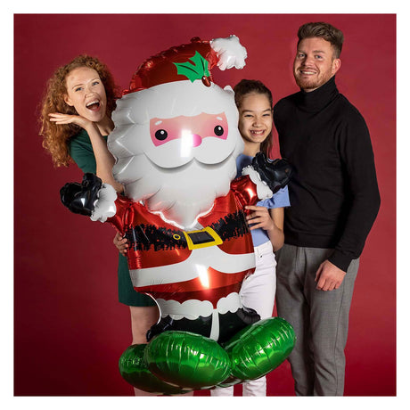 Folat bv airloonz folieballon kerstman - 101x114cm