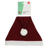 Folat bv rode glitter kerstmuts - 58cm