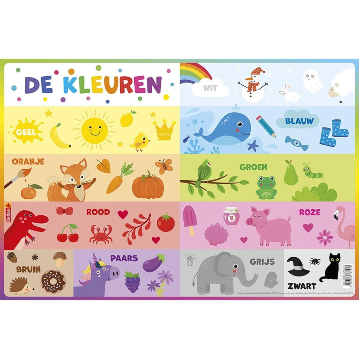 Tappetino educativo Deltas - i colori 47,5x32 cm