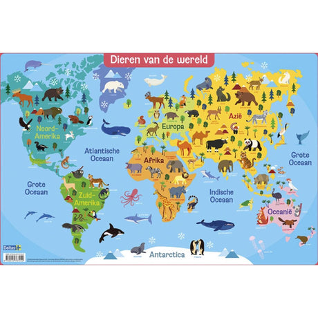 Tappetino educativo Deltas - animali del mondo 47,5x32 cm