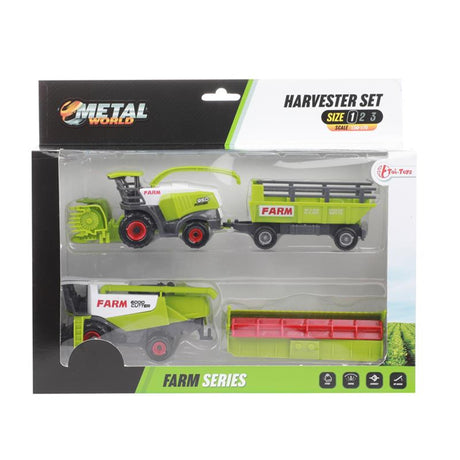 Set di macchine agricole Toi-Toys Toi Toys con rimorchio