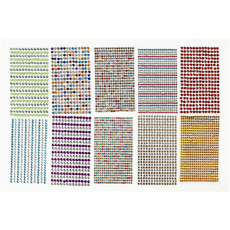 Azienda creativa https: www.cchobby.nl stick-on-strassteen-d-4-6-mm-sheet-16x9-5-cm-diverse-colors-10-sheet-1-box