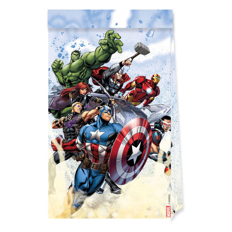 Globos sacchetti regalo in carta fsc avengers Infinity Stones, 4 pz.