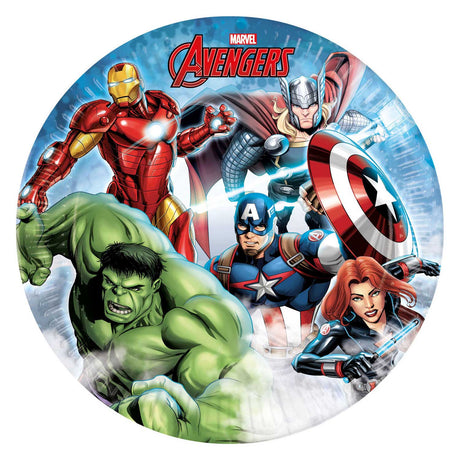 Piatti di carta Globos fsc avengers Infinity Stones, 8 pz.