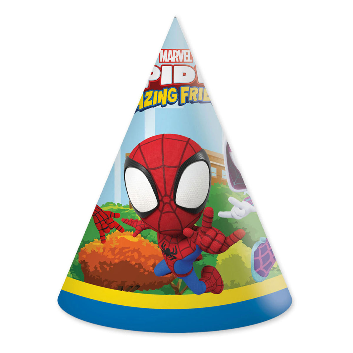 Cappelli di carta Globos fsc spidey, 6 pz.