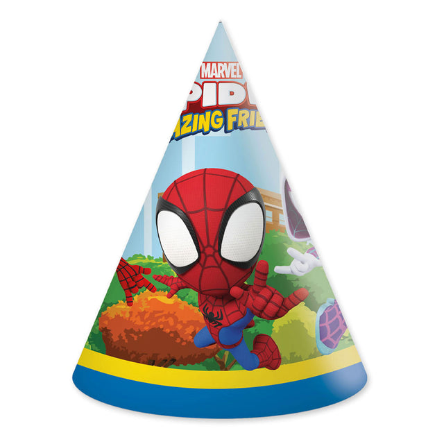 Cappelli di carta Globos fsc spidey, 6 pz.