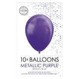 Balloon Globos Metallic Purple 30 cm, 10st.