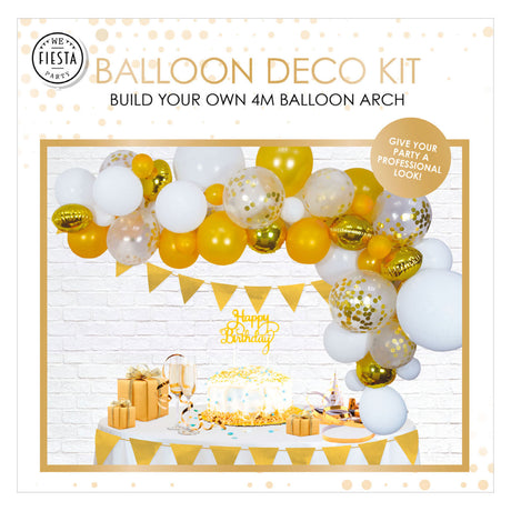 Set arco per palloncini Globos color oro
