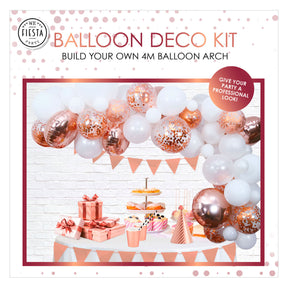 Set arco per palloncini Globos oro rosa
