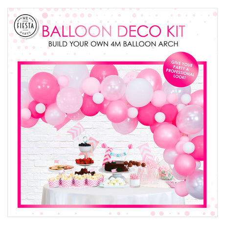 Set arco per palloncini Globos rosa