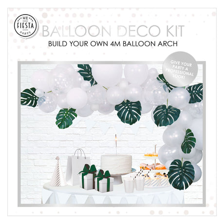 Set arco per palloncini Globos bianco