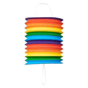 Lanterna di carta Globos arcobaleno, 16cm