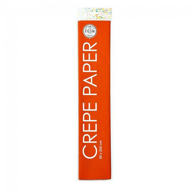 Carta crespa Globos arancione, 50x250 cm