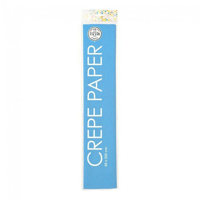 Carta crespa Globos celeste, 50x250cm