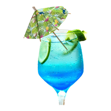Bastoncini da cocktail parasole Globos di carta xl aloha - 18 cm