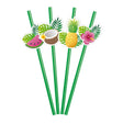 Cannucce di carta Globos frutta aloha - 6 pz.