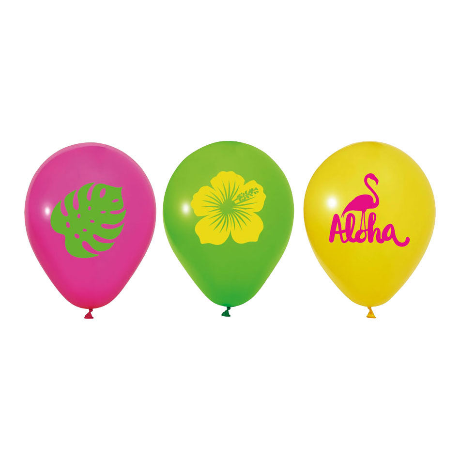 Palloncini Globos 12 pollici aloha - 6 pz.