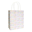 Borsa regalo Globos 17x8x21cm cuori acquerelli