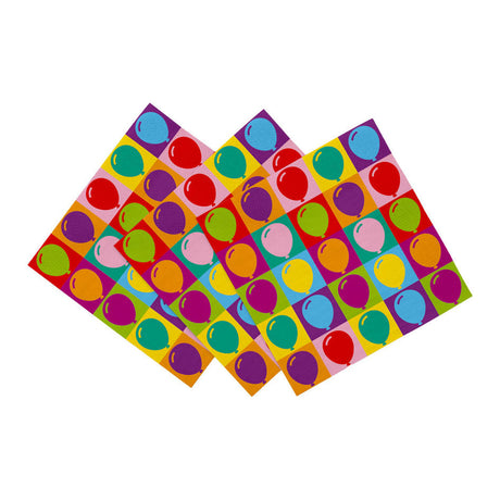 Tovaglioli di carta Globos 33x33 cm pop party - 20 pz.