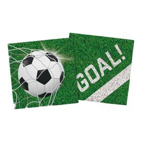 Tovaglioli calcio Globos 20 pezzi 33x33 cm | 4 pezzi