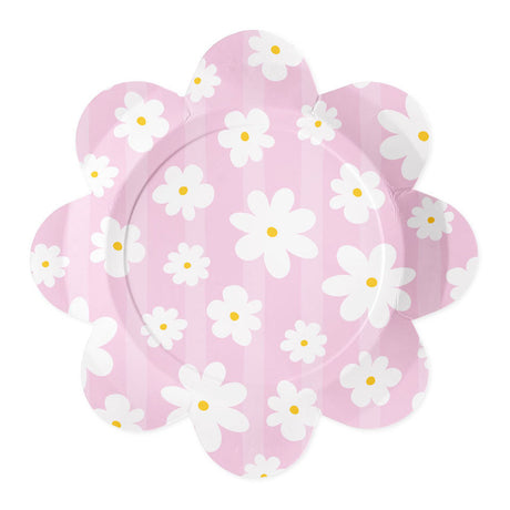 Piatti carta Globos 23cm margherite - 8 pz.