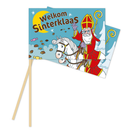 Bandiere di carta Globos 20x30cm Sinterklaas - 10 pz.