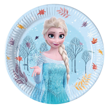 Piatti di carta Globos 20 cm Frozen Idyllic Wonder - 8 pz.