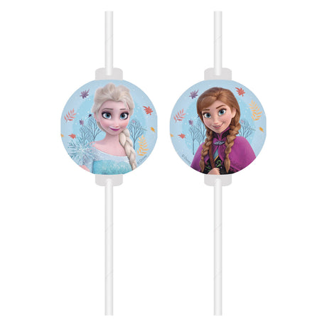 Cannucce di carta Globos Frozen Idilliaco Meraviglia - 4 pz.