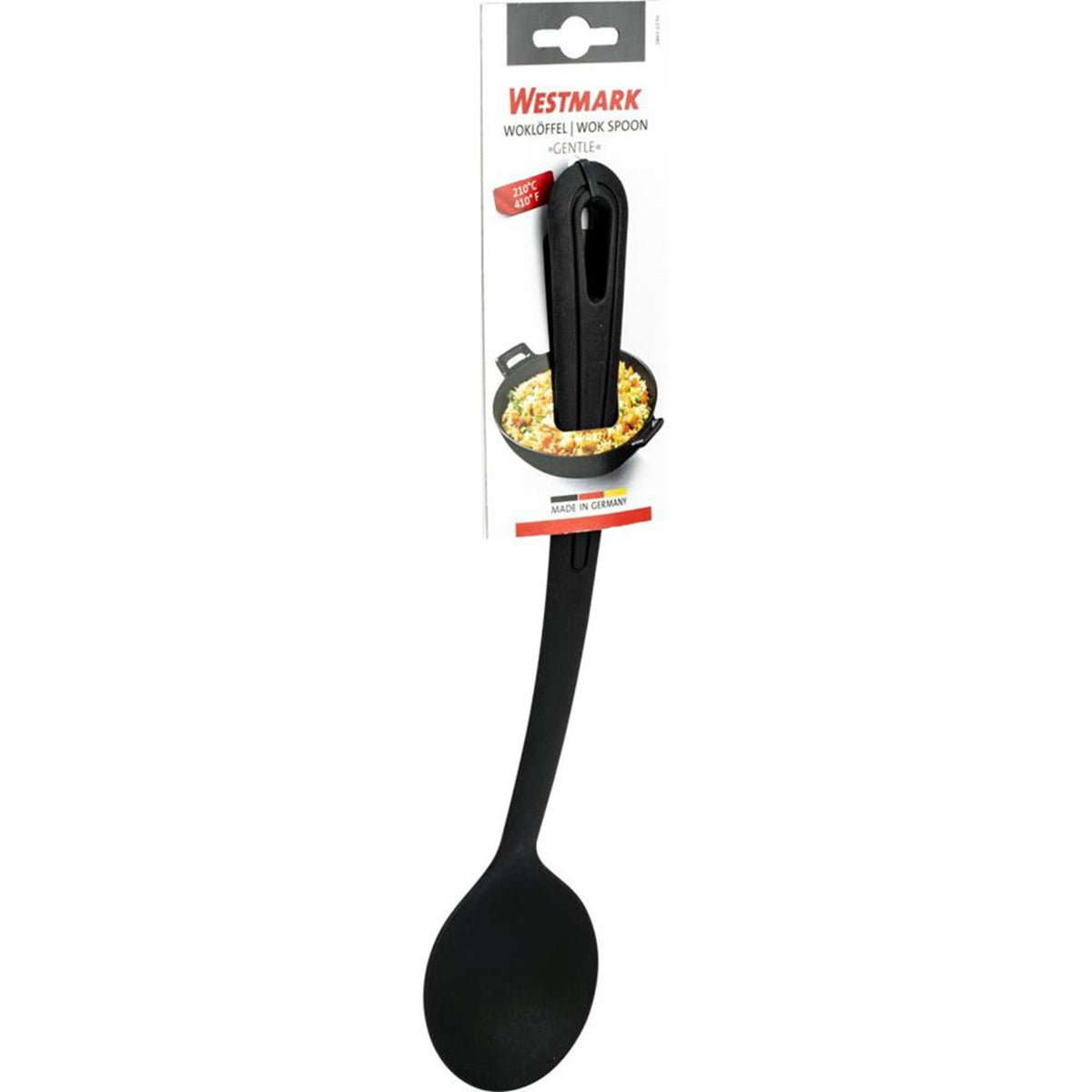 Cucchiaio per wok per verdure Westmark, cucchiaio per mescolare, lunghezza: 31,5 cm, delicato, nero, 28652270