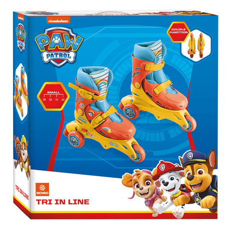 Pattini in linea Mondo Paw Patrol Tri, taglia 29-32