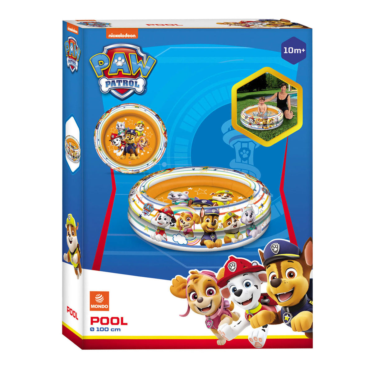 Mondo Swimming Pols Paw Patrol a 2 anelli, 100 cm