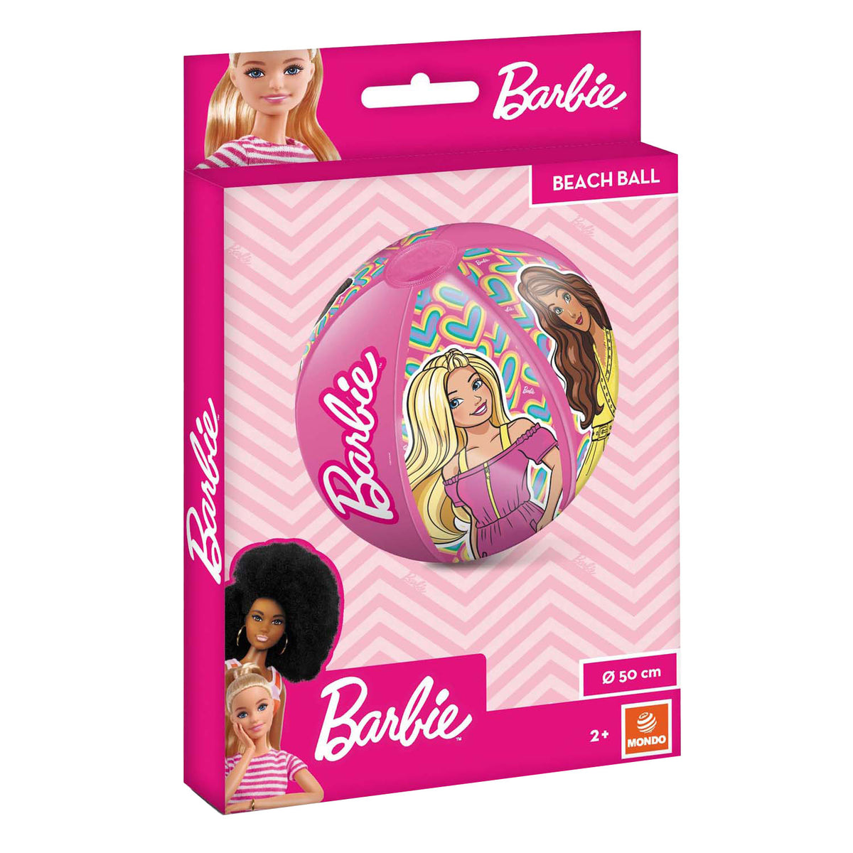 Mondo pallone da spiaggia barbie, 50 cm