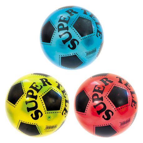 Pallone da calcio colorato trasparente Mondo - 22cm