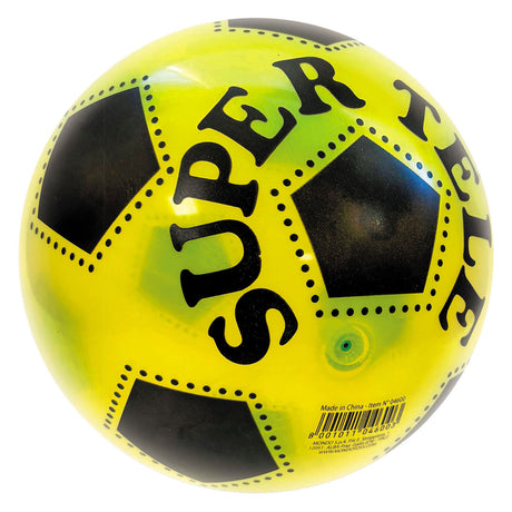Pallone da calcio colorato trasparente Mondo - 22cm