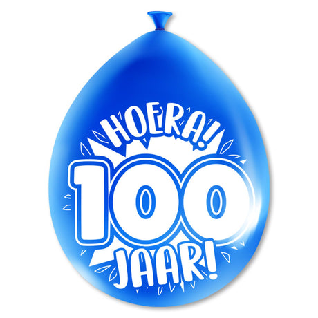 Palloncini con numeri Paperdreams - 100 anni 8 pezzi 30 cm